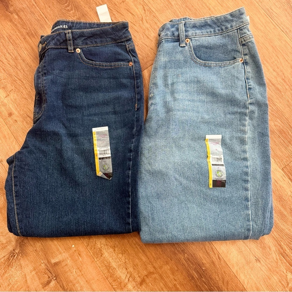 No Boundaries Juniors High Rise Mom Jeans Size 13 | 27" Inseam NWT LOT OF 2
